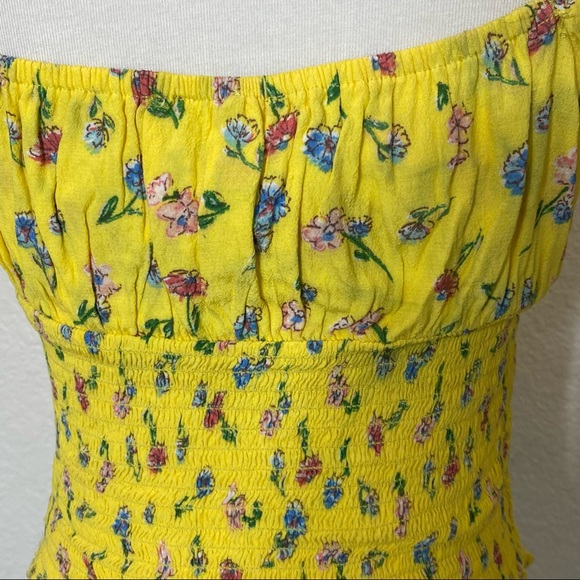 2Bella Yellow Flower Print Blouse - Picture 7 of 7